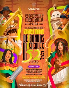 En octubre llega la 52ª edición del ConcursoNacional de Bandas Musicales de Paipa